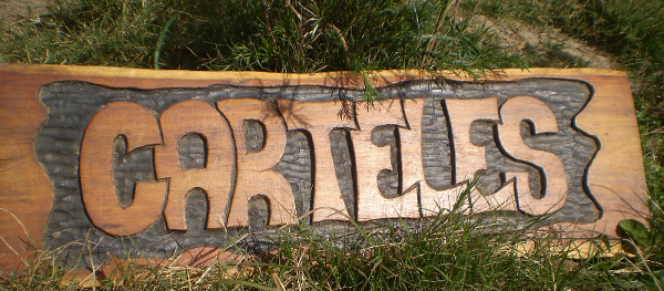 cartel para frente de casa